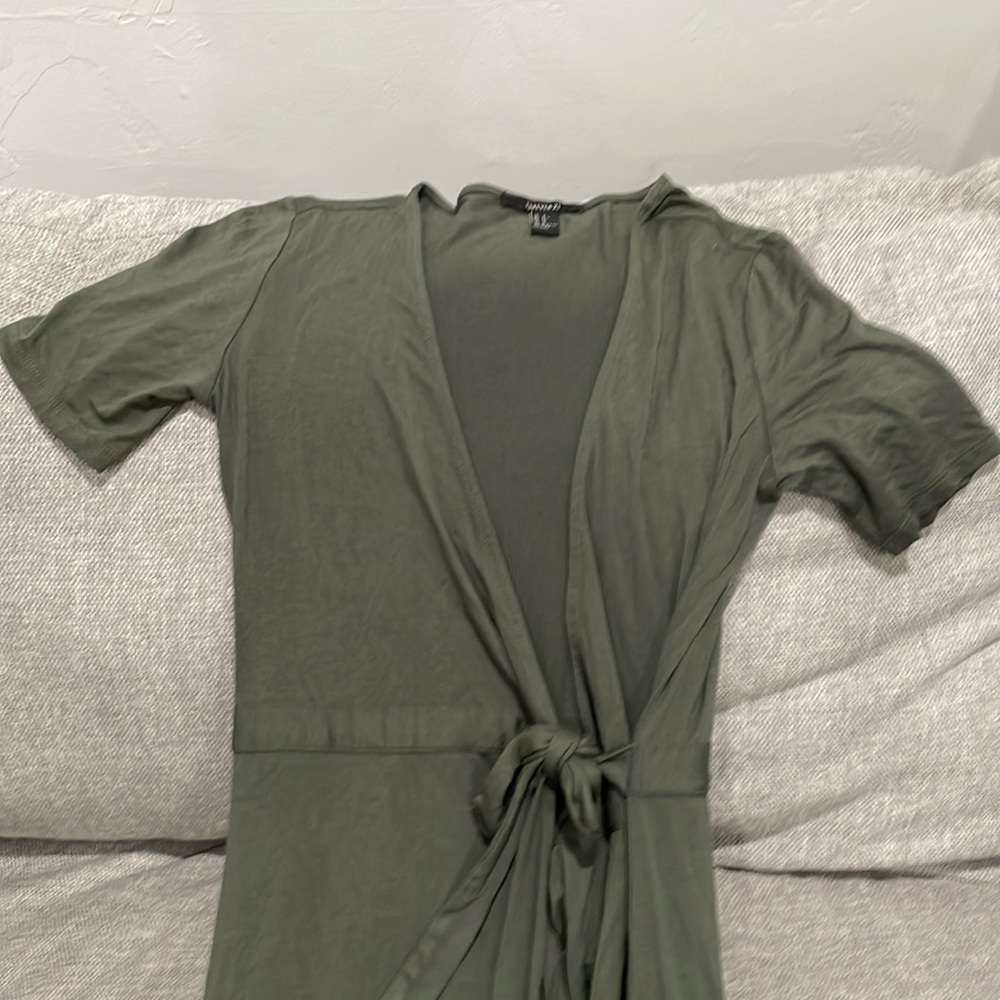 Forever 21 Olive Green Wrap Dress
